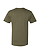 Unisex Fine Jersey T-Shirt Military Green Ghosted Back View
