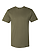Unisex Fine Jersey T-Shirt Military Green Ghosted Front View