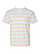 Unisex Fine Jersey T-Shirt Rainbow Stripe Ghosted Front View