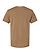 Unisex Vintage Wash T-Shirt Washed Coyote Brown Ghosted Back View