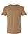 Unisex Vintage Wash T-Shirt Washed Coyote Brown Ghosted Front View
