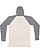 Hooded Long Sleeve Shirt Ntrl Hthr/Grnite Hthr/Titanium 1 Back