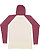 Hooded Long Sleeve Shirt Ntrl Heather/Vn Burgundy/Ntrl 1 Back