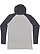 Hooded Long Sleeve Shirt Vn Heather/Vn Navy/White 1 Back