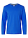 Long Sleeve Fine Jersey Shirt Royal Ghosted Front View