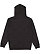 Pullover Fleece Hoodie Black Leopard 1 Back