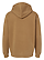 Pullover Fleece Hoodie Coyote Brown Ghosted Back View