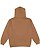 Pullover Fleece Hoodie Coyote Brown 1 Back