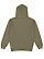 Pullover Fleece Hoodie Military Green 1 Back