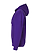 Pullover Fleece Hoodie Purple Ghosted Side View