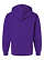 Pullover Fleece Hoodie Purple Ghosted Back View
