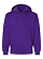 Pullover Fleece Hoodie Purple Ghosted Front View