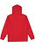 Pullover Fleece Hoodie Red 1 Back