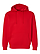 Pullover Fleece Hoodie Red Ghosted Front View