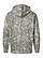 Pullover Fleece Hoodie Sage Timberwood Ghosted Back View