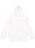 Pullover Fleece Hoodie White 1 Back