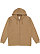 Full Zip Fleece Hoodie Coyote Brown 1