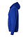 Full Zip Fleece Hoodie Royal Ghosted Side View