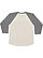 Baseball Fine Jersey Shirt Natural Heather/Grnite Heather 1 Back