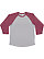 Baseball Fine Jersey Shirt Vintage Hthr/Vintage Burgundy 1