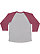 Baseball Fine Jersey Shirt Vintage Hthr/Vintage Burgundy 1 Back