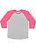 Baseball Fine Jersey Shirt Vn Heather/Vn Hot Pink 1