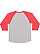 Baseball Fine Jersey Shirt Vintage Heather/Vintage Red 1 Back