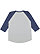 Baseball Fine Jersey Shirt VN Heather/VN True Navy 1 Back