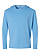 Pullover Vintage Wash Hoodie Washed Tradewind Ghosted Front View