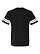 Football Fine Jersey T-Shirt Black/White Ghosted Back View