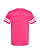 Football Fine Jersey T-Shirt Vintage Hot Pink/Blended White Ghosted Back View