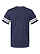Football Fine Jersey T-Shirt VN True Navy/Blended White Ghosted Back View