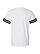 Football Fine Jersey T-Shirt White/Black Ghosted Back View