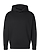 Unisex Luxury Heavy Hoodie Black Ghosted Front View