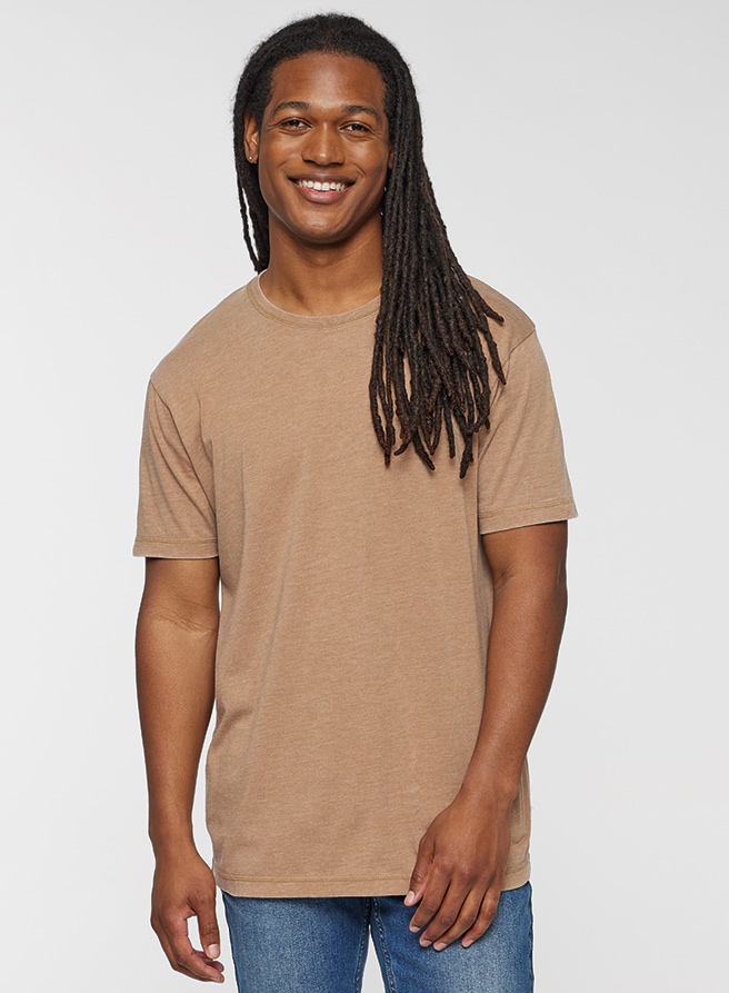 6902 UNISEX VINTAGE WASH TEE Washed Coyote Brown